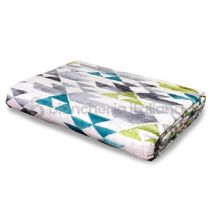 Riviera Copriletto Trapuntato Stampato Piazza e Mezza Manhattan D40 - Passarelli Biancheria