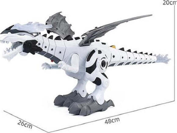 Robot-Dinosauro-Cammina-Per-Bambini-Spruzza-Nebbia-Acqua-Dalla-Bocca-Giocattolo