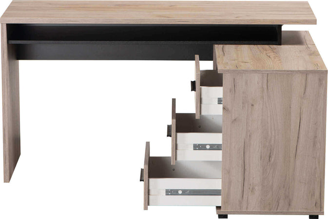 ROCKY---scrivania-angolare-con-vani-portaoggetti-3-cassetti-cm-137,5-x-101,5-x-75-h-Rovere-grigio-Milani-Home