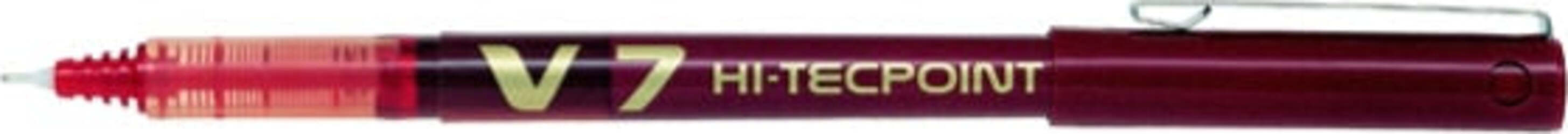 Roller Hi Tecpoint V7 - punta 0 7 mm - rosso - Pilot Cancelleria e prodotti per ufficio/Penne matite scrittura e correzione/Penne e ricariche/Penne roller a inchiostro gel Eurocartuccia - Pavullo, Commerciovirtuoso.it