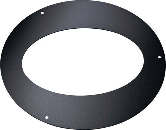 Rosone ellittico in acciaio nero, Anello di chiusura per canna fumaria stufa a pellet e legna Fai da te/Caminetti e accessori/Accessori per caminetto/Tubi di scarico La Zappa - Altamura, Commerciovirtuoso.it