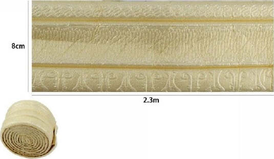 Rotolo-Carta-Adesiva-Per-Parati-Mobili-Greca-Stampa-3d-Dorata-8cm-X-2.3mt-69222