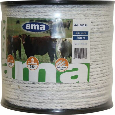 Rotolo corda elettrica ø 6mm lunghezza 200 mt