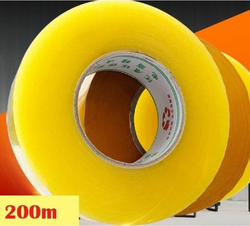 Rotolo-Nastro-Adesivo-Per-Imballaggi-Trasparente-4,8cm-X-200mt-Doppio-Metraggio