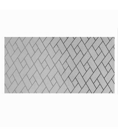 Rotolo Pellicola Finestre Decoro Mattoni Obliqui 2d 45x200cm Adesiva Vetro 10113