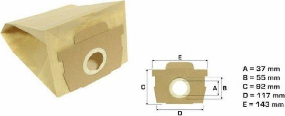 ROWENTA - 5 SACCHETTI CARTA ASPIRAPOLVERE SILENCE FORCE - SILENCE FORCE COMPACT - SILENCE FORCE EXTREME - NS 352 Casa e cucina/Aspirapolvere e pulizia di pavimenti e finestre/Accessori per aspirapolvere/Sacchetti per aspirapolvere/Sacchetti per aspirapolvere verticale Rossi Ricambi - Venetico Marina, Commerciovirtuoso.it