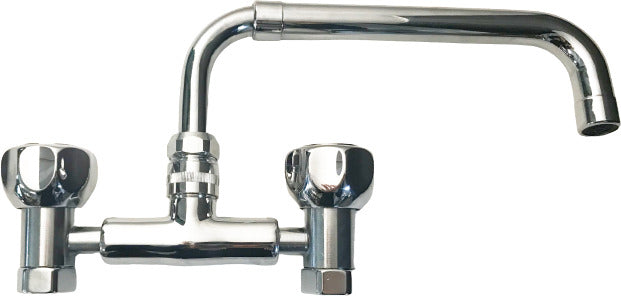 Rubinetto cucina lavanderia universale, attacchi girevoli, canna girevole ed allungabile