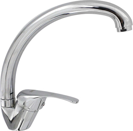 Rubinetto Cucina Lavello Monoforo Miscelatore Orientabile Cromato Satinato 79827 Fai da te/Attrezzature per cucine e bagni/Impianti per la cucina/Rubinetti da cucina/Rubinetti per lavelli da cucina Trade Shop italia - Napoli, Commerciovirtuoso.it