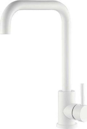 Rubinetto Miscelatore Bianco Per Lavello Da Cucina Satinato A Foro Singolo 79829 Fai da te/Attrezzature per cucine e bagni/Impianti per la cucina/Rubinetti da cucina/Rubinetti per lavelli da cucina Trade Shop italia - Napoli, Commerciovirtuoso.it