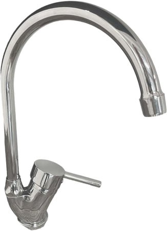 Rubinetto miscelatore con canna ombrello per cucina