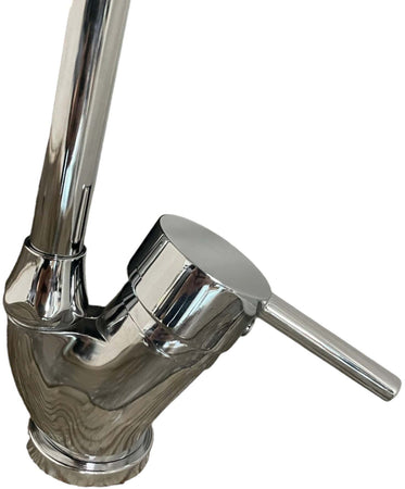 Rubinetto miscelatore con canna ombrello per cucina