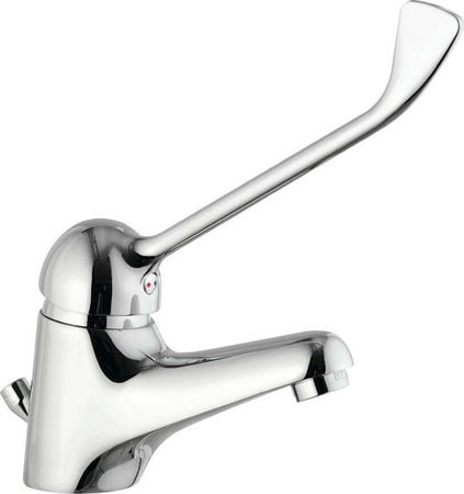 RUBINETTO MISCELATORE LAVANDINO COMANDO A GOMITO LEVA LUNGA CLINICA RISTORANTE Fai da te/Attrezzature per cucine e bagni/Attrezzature per bagni/Rubinetti per lavandini bagno Trade Shop italia - Napoli, Commerciovirtuoso.it
