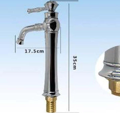 Rubinetto-Miscelatore-Monocomando-Lavabo-Lavello-Cucina-Alto-Acciaio-Cromato