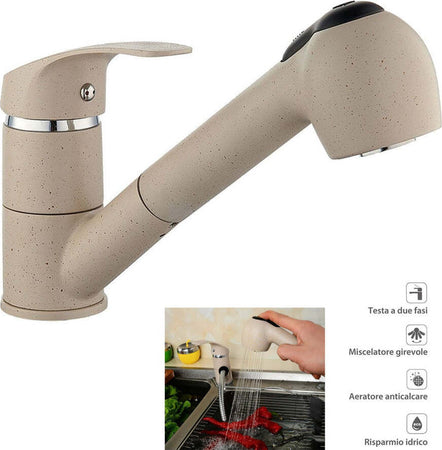 Rubinetto-Miscelatore-Monocomando-Lavello-Avena-Doccetta-Estraibile-52992