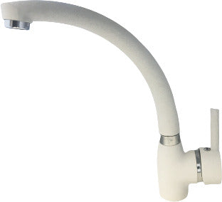 Rubinetto miscelatore Per Cucina Finitura Granito Bianco Opaco