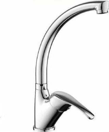 Rubinetto-Miscelatore-Per-Lavello-Da-Cucina-Materiale-Ottone-Cromato-Taranto