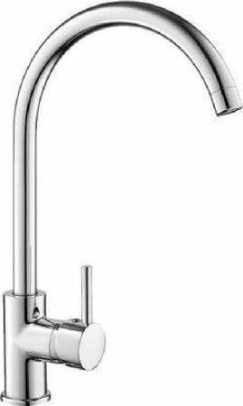 Rubinetto-Miscelatore-Per-Lavello-Da-Cucina-Materiale-Ottone-Cromato-Verona