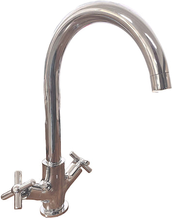 Rubinetto per bagno o cucina maniglie a croce, moderno