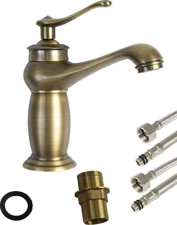 Rubinetto-per-lavabo-bagno-bronzo-antico-miscelatore-monoforo-per-lavandino