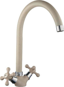 Rubinetto Per Lavello Cucina A Canna Alta Croce Bicomando A Vite Colore Avena Casa, arredamento e bricolage > Cucina > Rubinetti Cucina Trade Shop italia - Napoli, Commerciovirtuoso.it