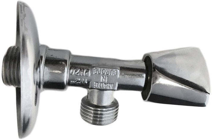Rubinetto per sottolavabo 1/2 x 1/2, tutto ottone pesante