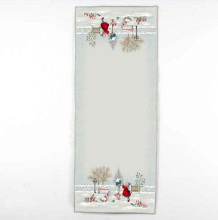 Runner natalizio polar bear in gobelin 40×100 cm / 47x140 cm – maè , via roma 60