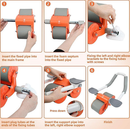 Ruota Addominale Con Supporto Del Gomito Professionale Allenamento Multifunzione Sport e tempo libero/Fitness e palestra/Potenziamento muscolare/Ruote per esercizi Trade Shop italia - Napoli, Commerciovirtuoso.it