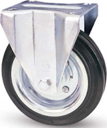 Ruota Avo Con Rivestimento In Gomma Piastra Flangia In Acciaio Per Carrelli Prof Fai da te/Prodotti per la costruzione/Prodotti per il trasporto materiali/Rotelle industriali/Rotelle piatte Trade Shop italia - Napoli, Commerciovirtuoso.it