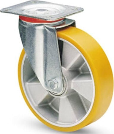 Ruota Girevole Con Rivestimento In Poliuretano Avolan Sh A 91 Nucleo Alluminio Fai da te/Prodotti per la costruzione/Prodotti per il trasporto materiali/Rotelle industriali/Rotelle piatte Trade Shop italia - Napoli, Commerciovirtuoso.it