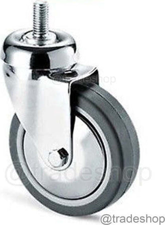 Ruota Grigia Con Perno Tbf Cebora Diametro 60 80 100 125 Per Carrelli Peesanti Fai da te/Prodotti per la costruzione/Prodotti per il trasporto materiali/Rotelle industriali/Rotelle piatte Trade Shop italia - Napoli, Commerciovirtuoso.it