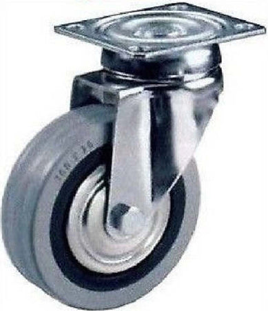 Ruota Grigia Con Piastra Girevole Tbp Cebora Diametro 60 80 100 125 Fai da te/Prodotti per la costruzione/Prodotti per il trasporto materiali/Rotelle industriali/Rotelle piatte Trade Shop italia - Napoli, Commerciovirtuoso.it