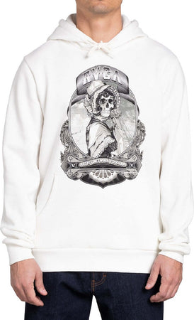 Rvca Skull Bonnet Hoodie Felpa Uomo Tinta Unita Bianca Felpa Casual Con Cappuccio 100% Cotone Moda/Uomo/Abbigliamento/Felpe/Felpe con cappuccio Snotshop - Roma, Commerciovirtuoso.it