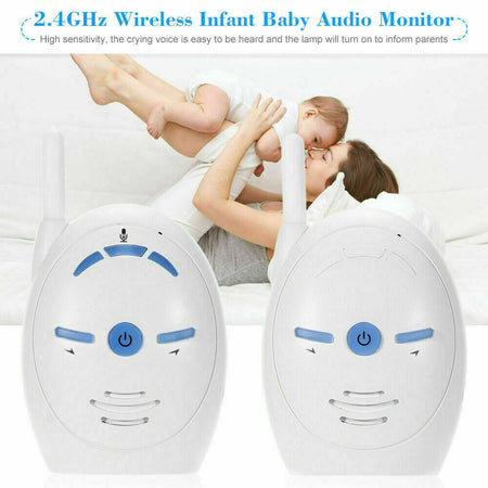 2.4GHz Senza Fili Audio Baby Monitor Citofono Piangere Allarme Sicurezza bambino