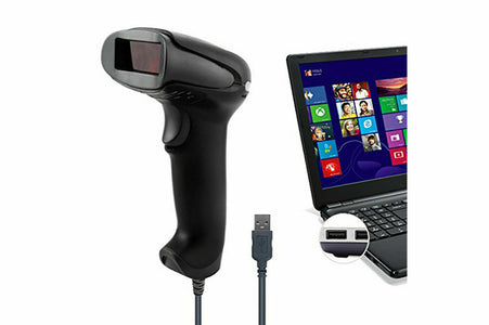 Lettore codice a barre pistola scanner codice 1D laser con cavo usb Q-A202