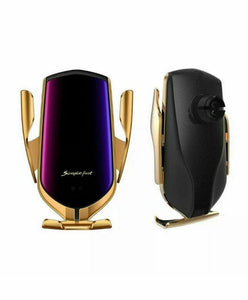 CARICABATTERIA AUTO WIFI WIRELESS SUPPORTO CELLULARE RICARICA VELOCE AUTOMATICO