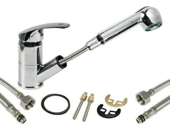 Rubinetto Miscelatore Monocomando Cucina Lavello Lavabo Con Doccetta Estraibile