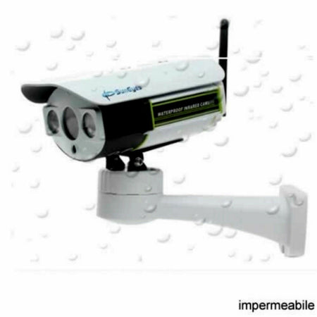 TELECAMERA ESTERNA IP CAMERA HD 1080p WIRELESS LED IR LAN MOTORIZZATA WIFI RETE