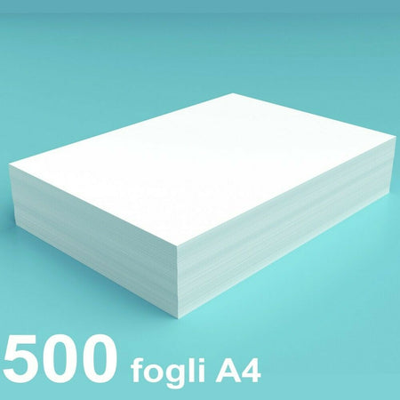CARTA A4 80 GRAMMI ULTRA BIANCA STAMPANTE FOTOCOPIE 1 PACCO DA 500 FOGLI a4
