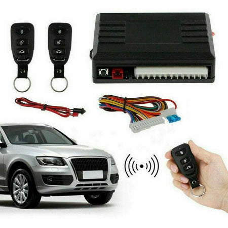 KIT SET CHIUSURA CENTRALIZZATA PORTA 2 TELECOMANDI UNIVERSALE CENTRALINA AUTO
