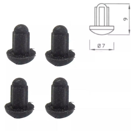 Kit 4 gommini griglia cucina piani cottura Rex Electrolux paracolpi antigraffio