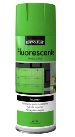 RUST-OLEUM - SPRAY VERDE FLUORESCENTE FINITURA OPACA 400 ML