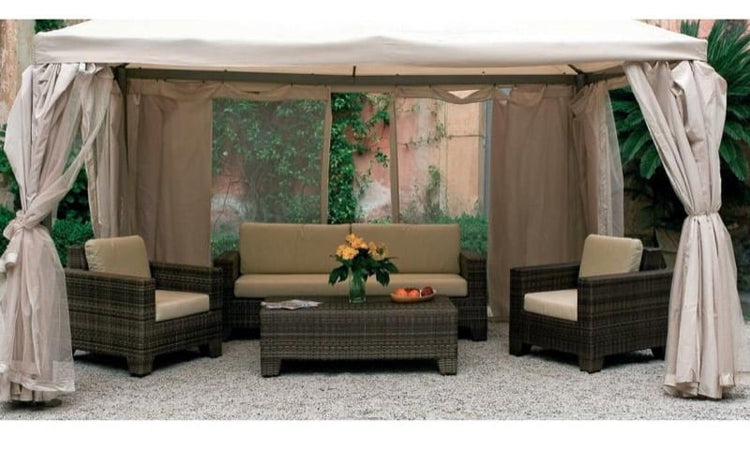 SET 4 TELI LATERALI MOSCHERIA ZANZARIERA PER GAZEBO CM. 300X400 MT. 3X4