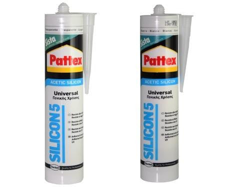 SILICONE SIGILLANTE ACETICO ANTIMUFFA PATTEX SISTA SILICON 5 ML.280