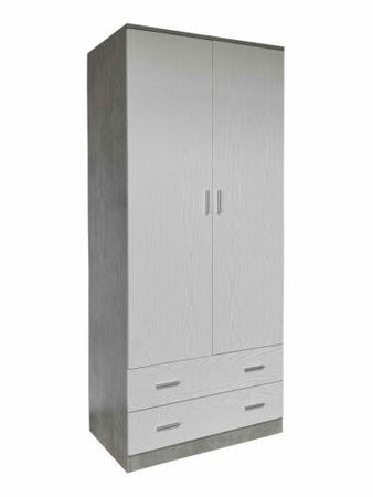 KIT ARMADIO SPACE 2 ANTE + 2 CASSETTI CM. 80X52X190H