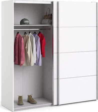 KIT ARMADIO VERONA CON 2 ANTE SCORREVOLI COLORE BIANCO CM. 182X64X201H
