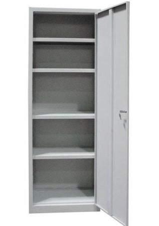 ARMADIO CON RIPIANI IN LAMIERA METALLO 1 ANTA CM.60x40x176H TUTTOPIANI SMONTATO