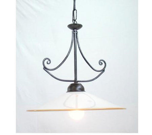LAMPADARIO 1 LUCE ATMOSFERA FERRO BATTUTO LAMPADE LAMPIONE LANTERNA APPLIQUE