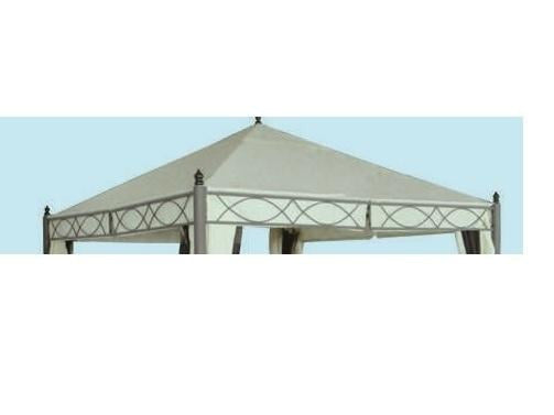 TELO DI RICAMBIO PER GAZEBO IN ACCIAIO SANTO DOMINGO CM. 300x300 ARREDO GIARDINO