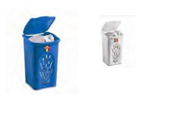 PORTABIANCHERIA TRAFORATO PRIMAVERA BIANCO CM.37x37x56H