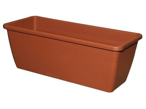10 PEZZI VASI CASSETTE MIRAMARE IN PLASTICA COLORE TERRACOTTA MISURE CM.40/50/60